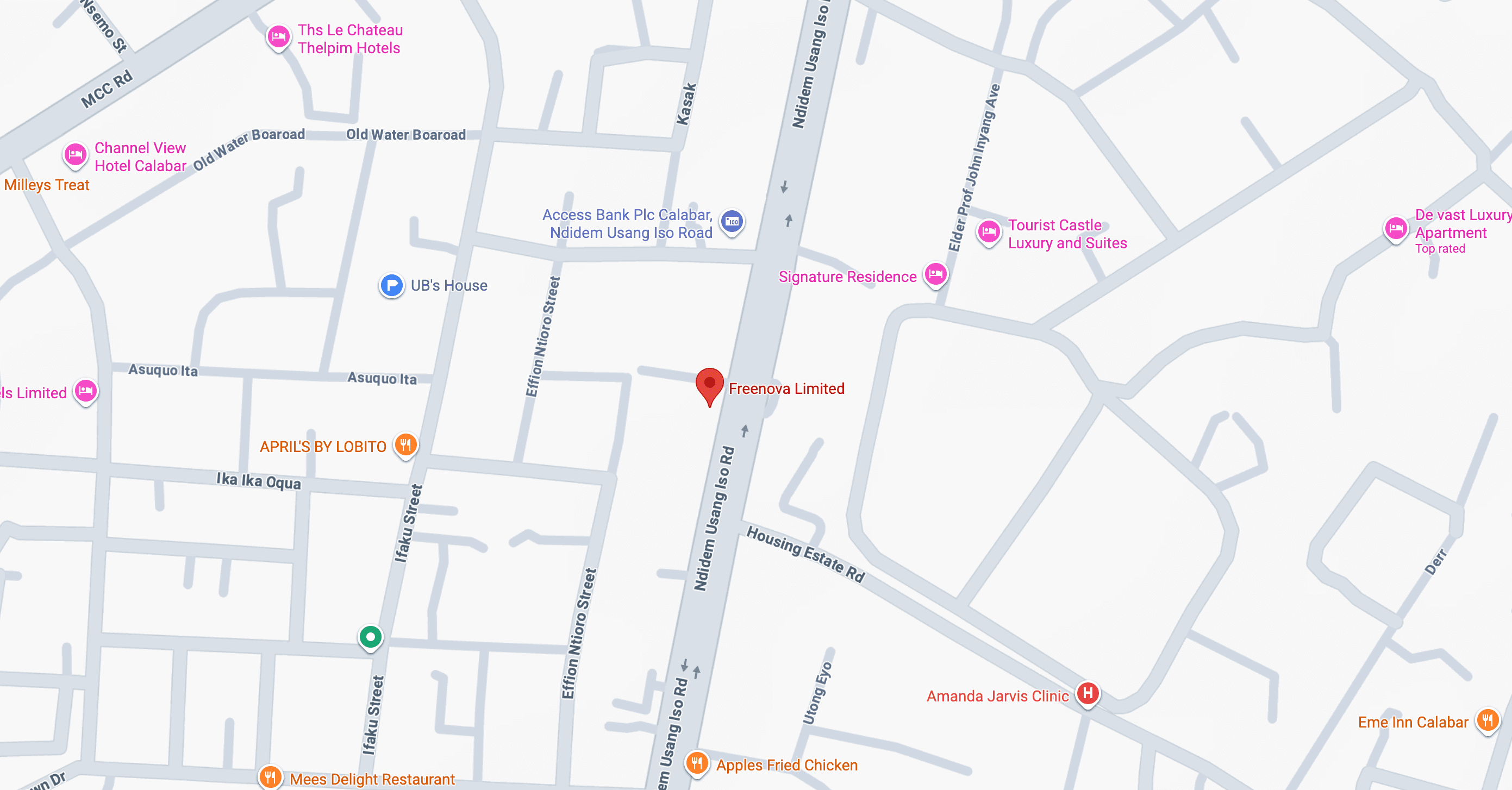 Map of Lagos